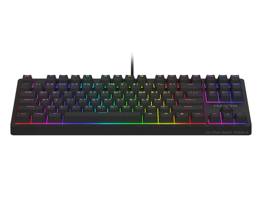 Клавиатура HATOR Rockfall 2 Mecha TKL, Проводное, Чёрный