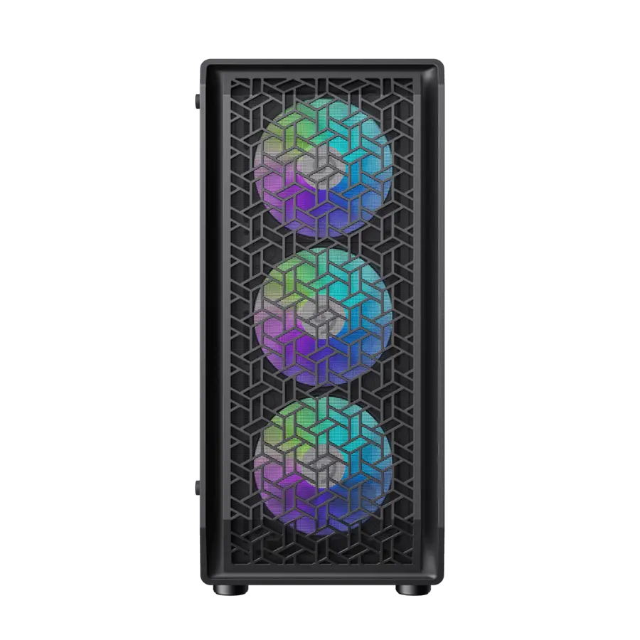 Carcasă PC Gamemax Forge MB, Midi-Tower, Fără PSU, Negru