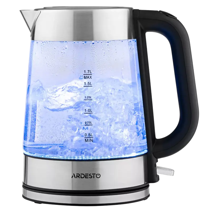Fierbător electric Ardesto EKL-F200, Oțel Inoxidabil | Negru
