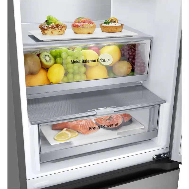 Frigider LG GBV5240DPY, Oțel inoxidabil