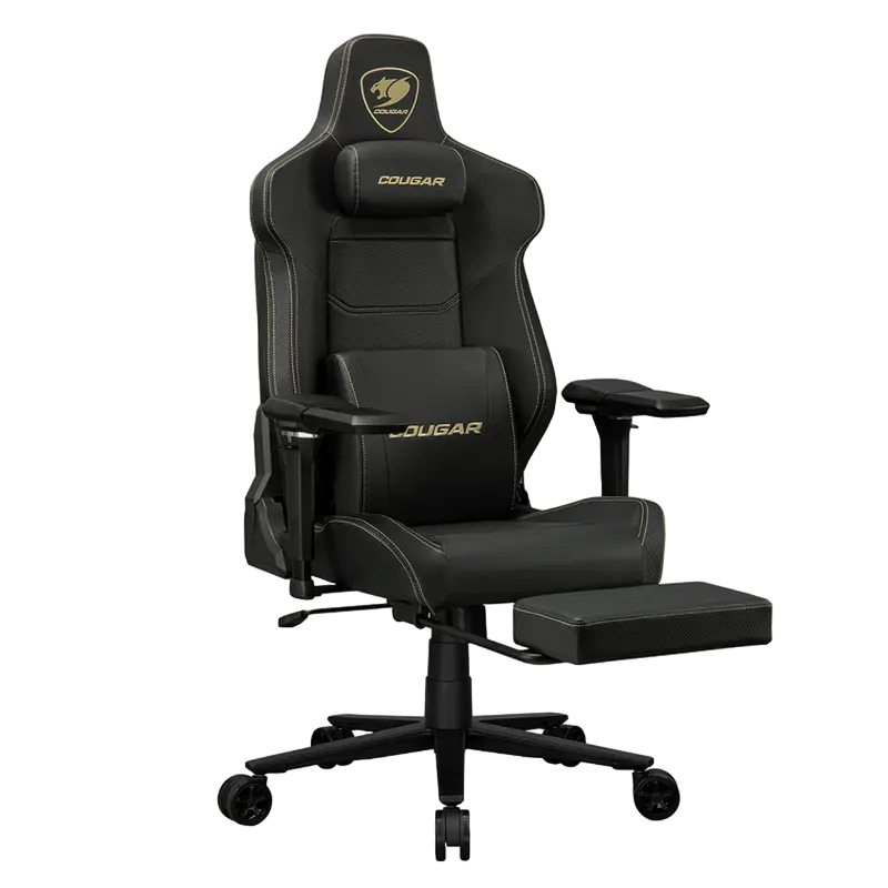 Игровое кресло Cougar Armor EVO M, Искусственная кожа, Черный | Золотистый