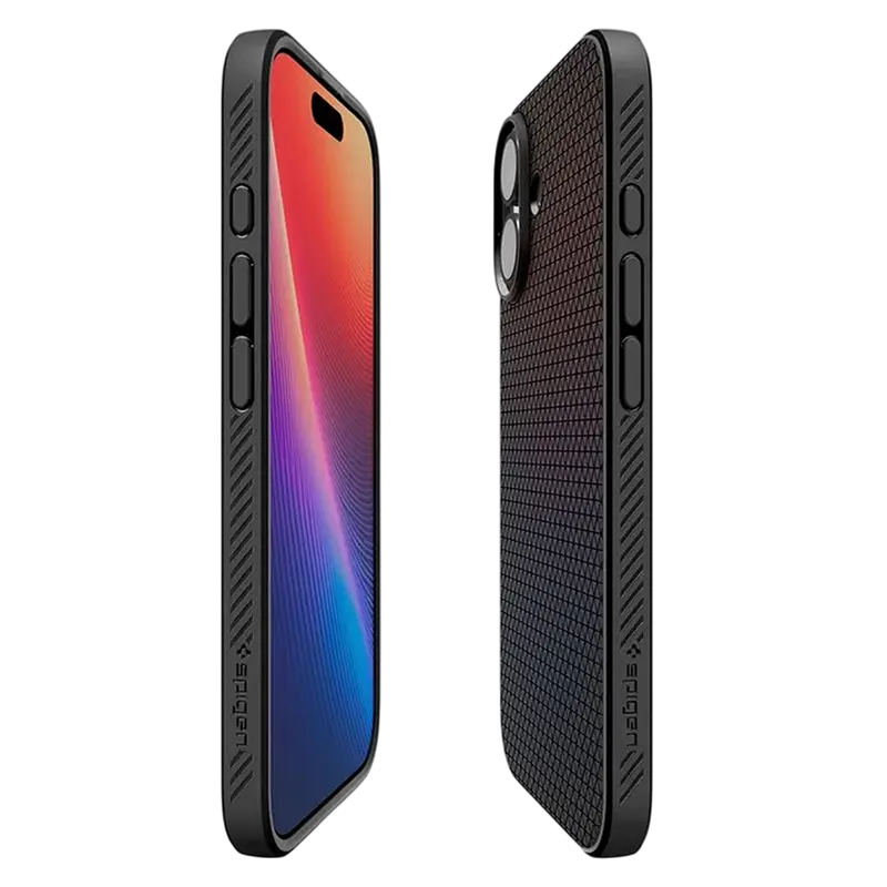 Husă Spigen Liquid Air pentru Apple iPhone 17, Negru mat
