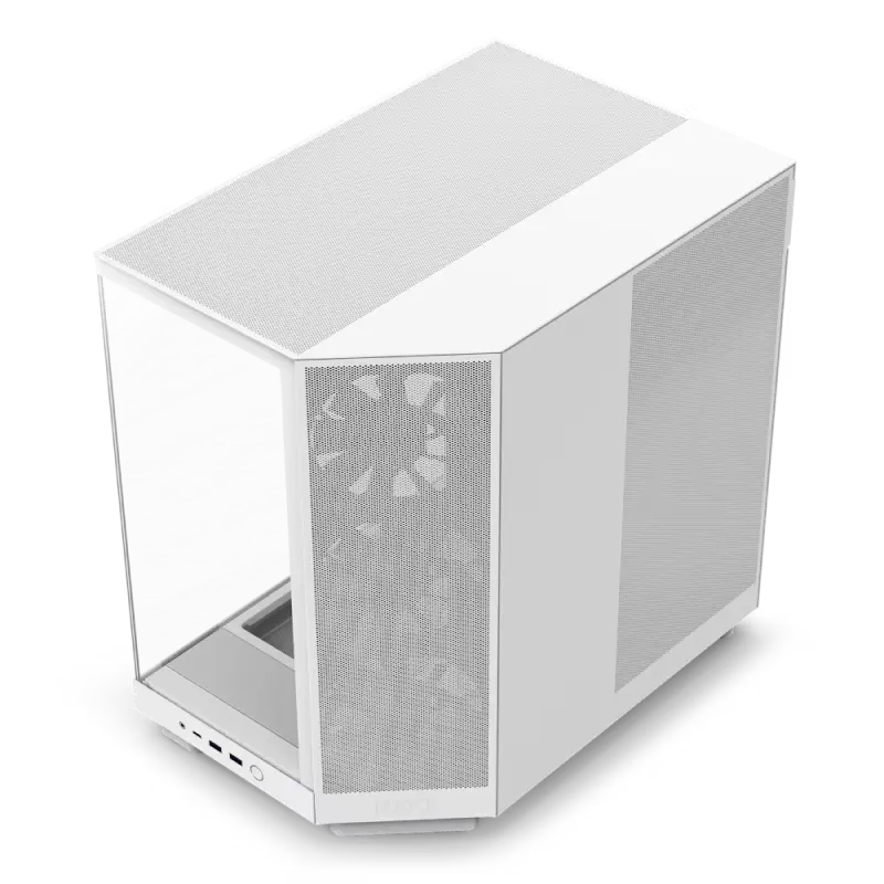 Компьютерный корпус NZXT H6 Flow, Midi-Tower, Без блока питания, Белый