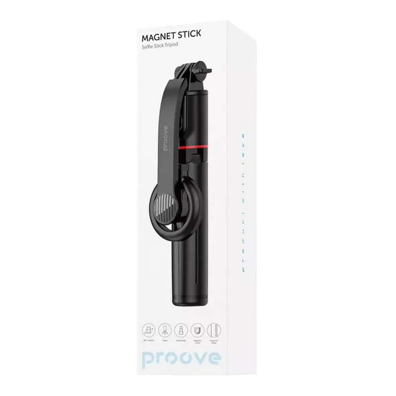 Монопод для селфи Proove Magnet Stick, Черный
