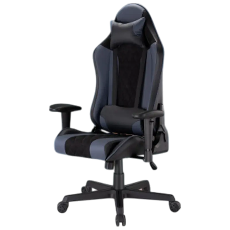 Scaun Gaming Lumi CH09-1, PU Piele, Negru | Albastru