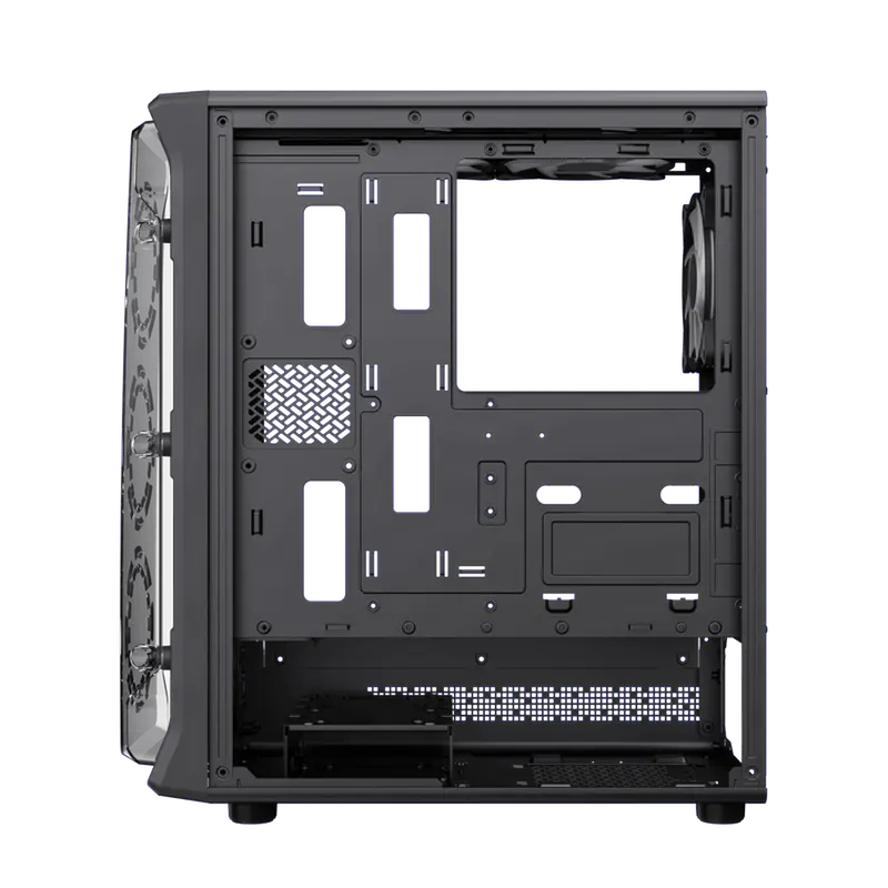 Carcasă PC Gamemax Starlight 2 AB, Midi-Tower, Fără PSU, Negru