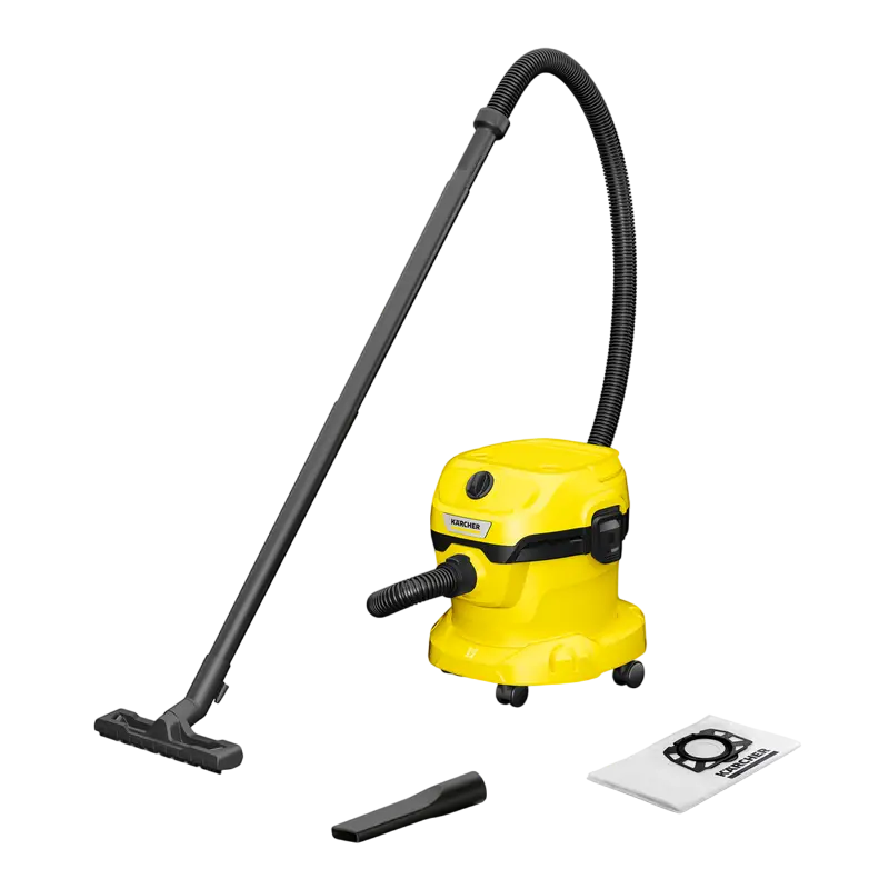 Aspirator Karcher WD 2 Plus V-12/4/18 + Duza de podea DN 35, Galben