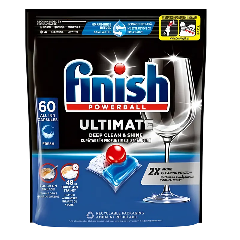Cumpara  Detergenti - Capsule Finish Ultimate Fresh, 60 buc..