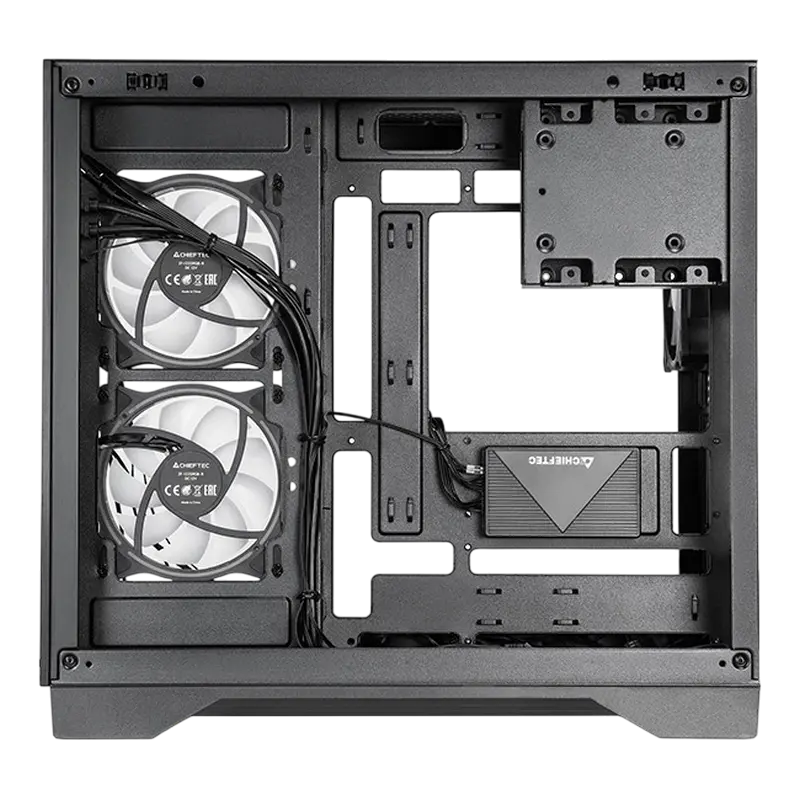Carcasă PC Chieftec Visio, Midi-Tower, Fără PSU, Negru