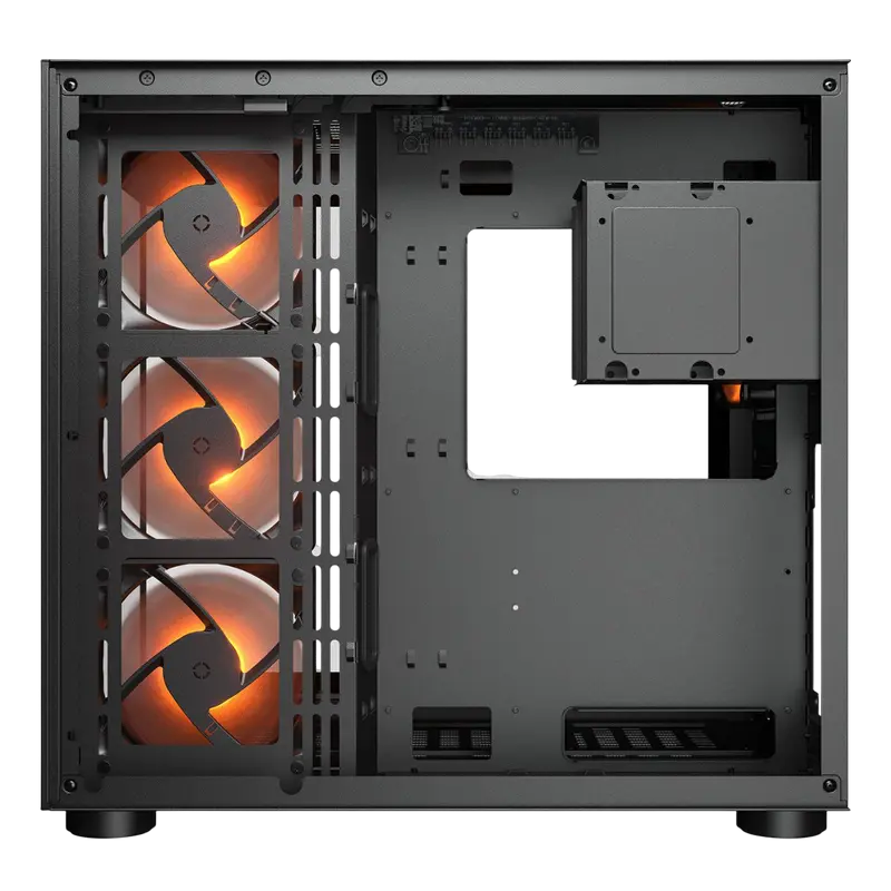 Carcasă PC Cougar FV150 RGB, Midi-Tower, Fără PSU, Negru