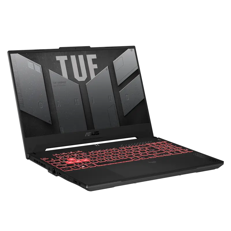 Laptop Gaming 15,6" ASUS TUF Gaming A15 FA507UI, Mecha Gray, AMD Ryzen 7 8845HS, 16GB/1024GB, Fără SO