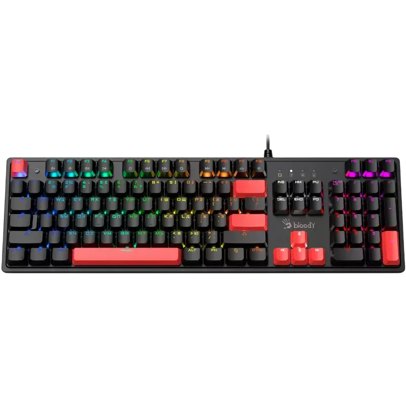 Tastatură Bloody S520N, Cu fir, Fire Black