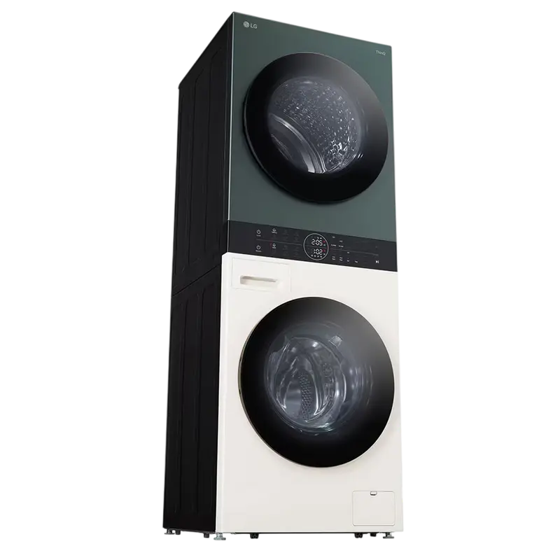Mașină de spălat cu uscător LG WT1210EGF, 12kg, Verde | Bej