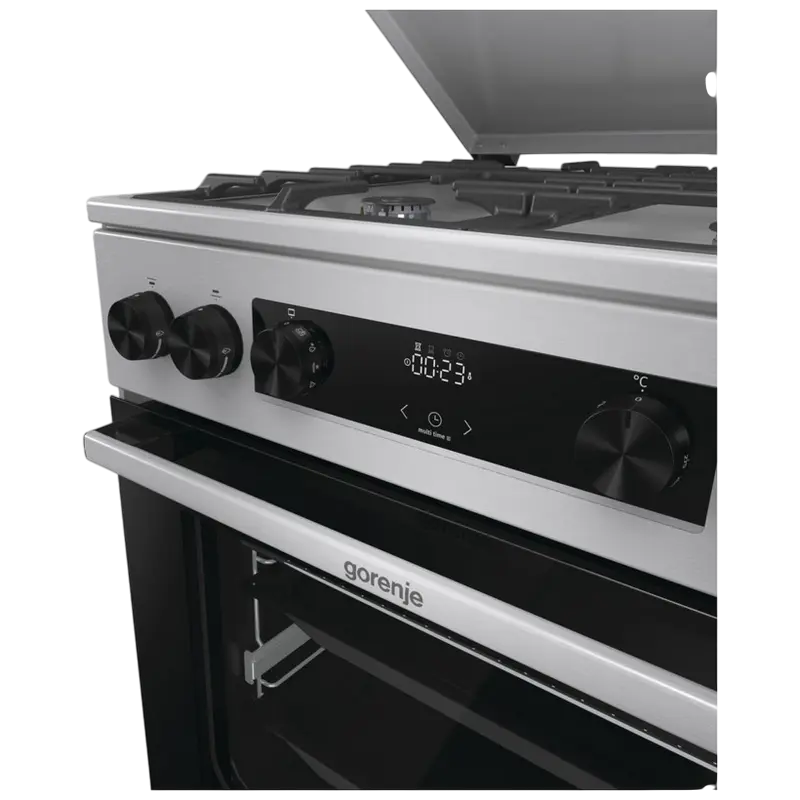 Aragaz Mixt Gorenje GKS6C71XF, Oțel inoxidabil