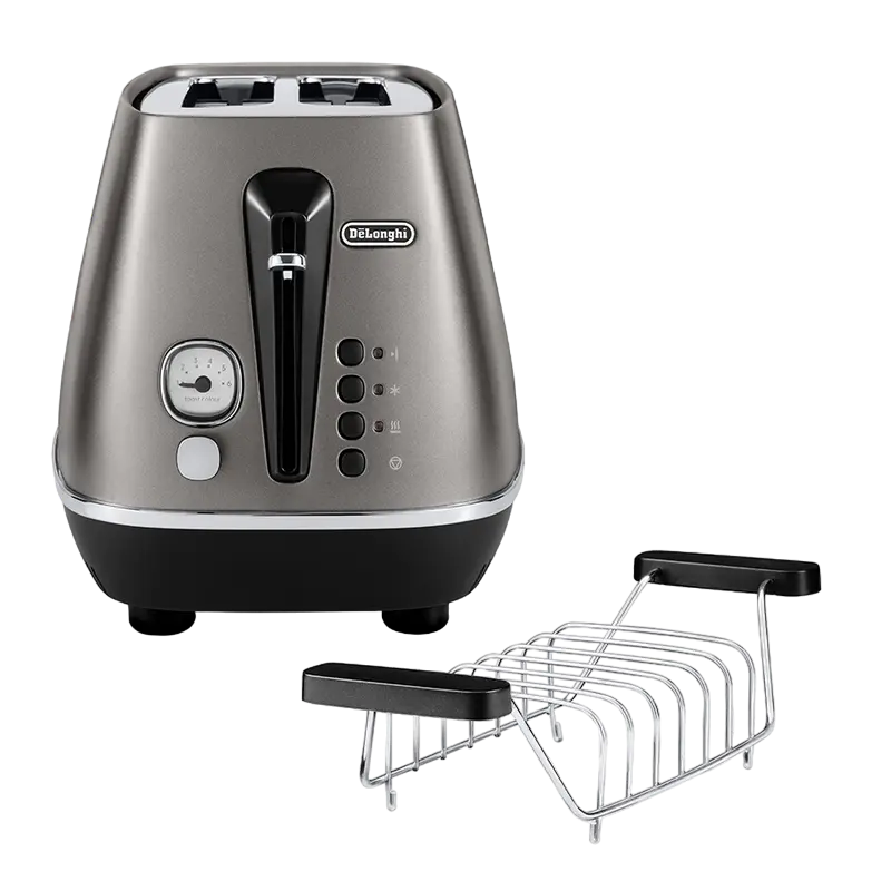 Cumpara  Aparate Sandwich si Toaster - Toaster DeLonghi CTIN2103.TB, Titanium Black..