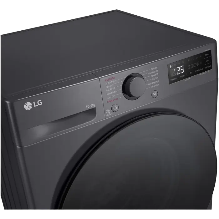 Mașină de spălat și uscat LG F4DR510S2M, 10kg, Gri