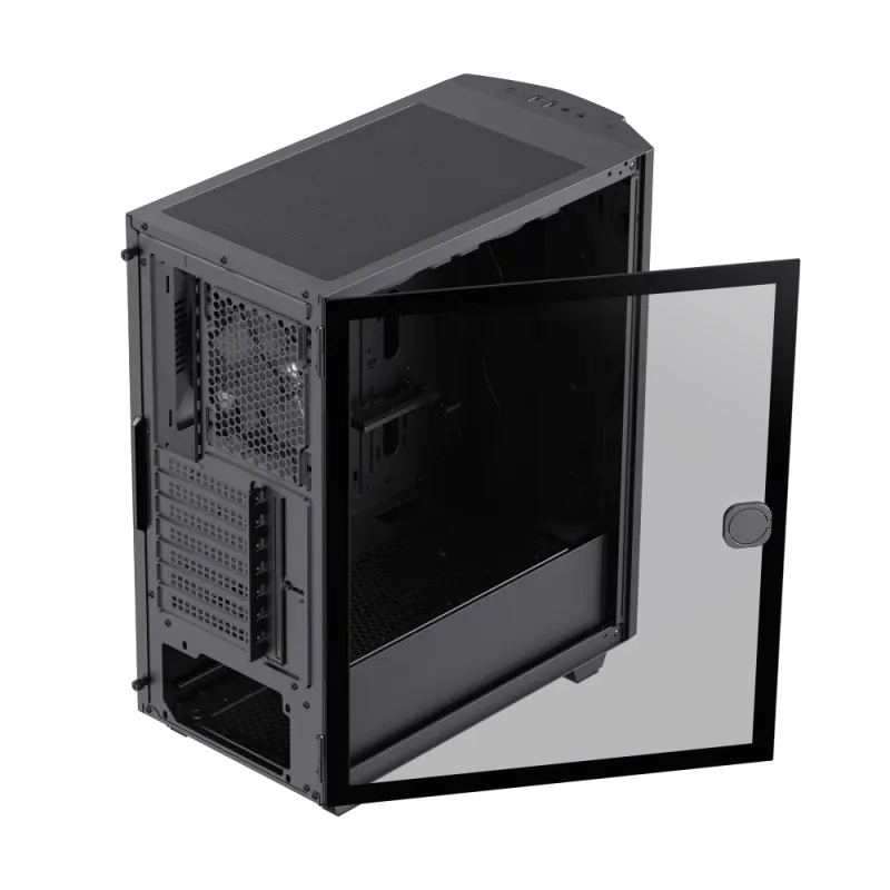 Carcasă PC Gamemax Diamond CP, Midi-Tower, Fără PSU, Negru