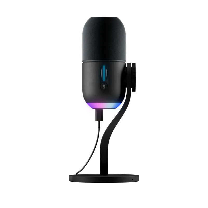 Microfon de joc Logitech Yeti GX, Analogic cablat, Negru