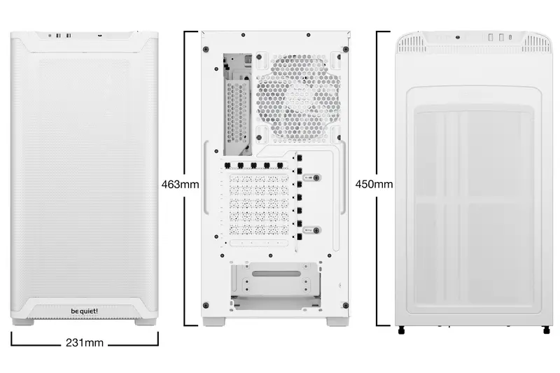 Carcasă PC be quiet! Pure Base 501 LX, Midi-Tower, Fără PSU, Alb