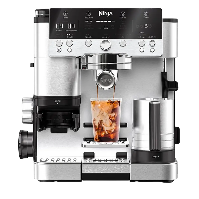 Cafetiera manuala Ninja ES601EU, 1650W, Oțel inoxidabil