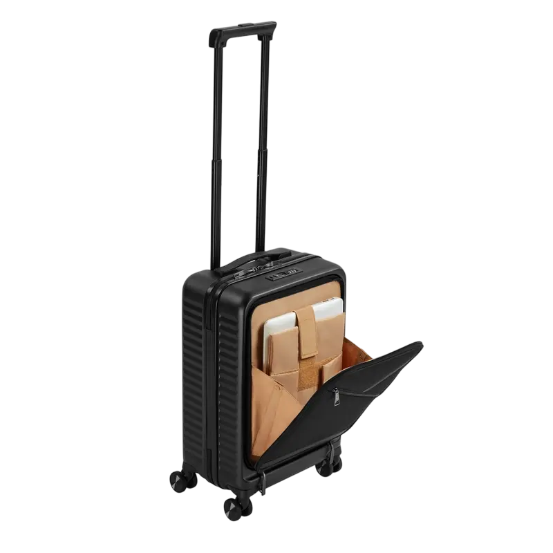 Valiză Rivacase Clark-Eco, 28L, Negru