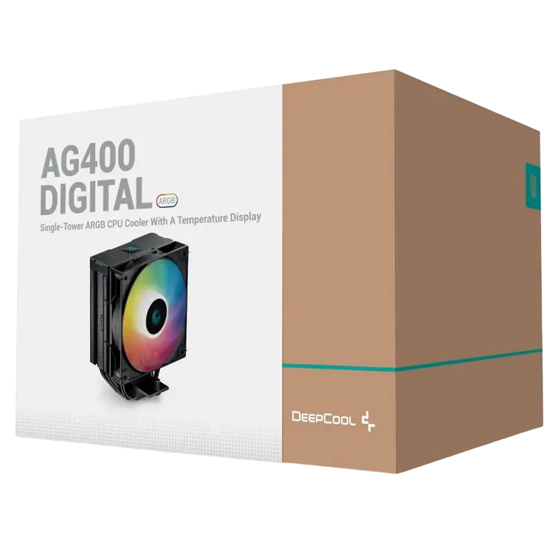 Cooler procesor Deepcool AG400 DIGITAL BK ARGB