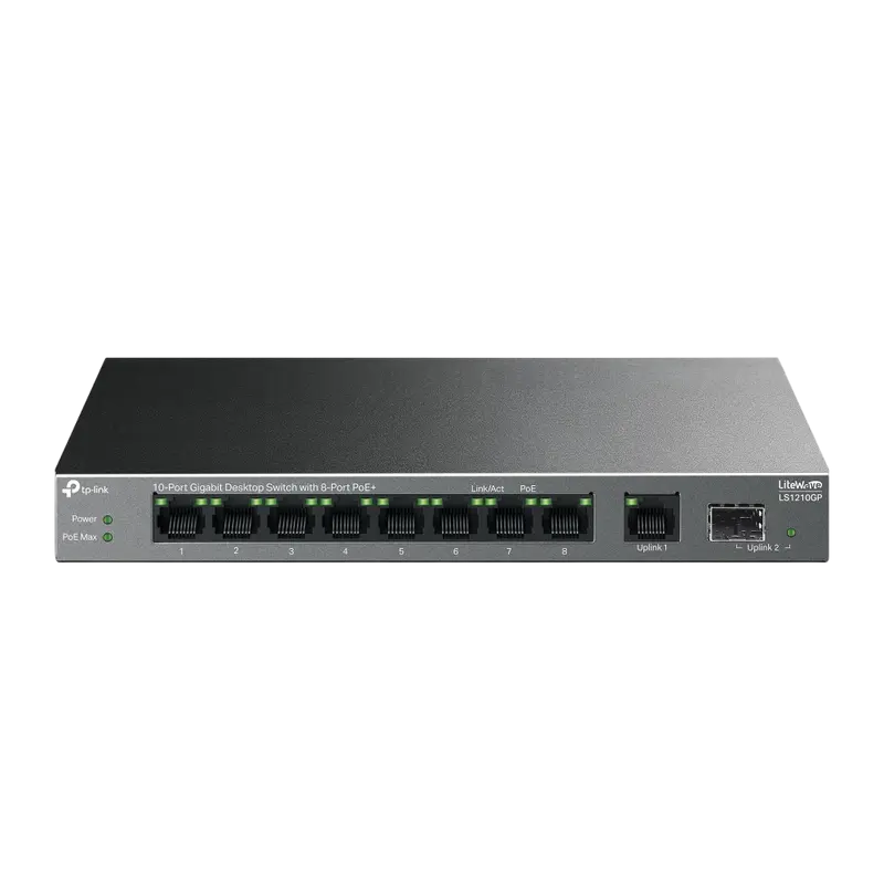 Comutator PoE TP-LINK LS1210GP, 802..