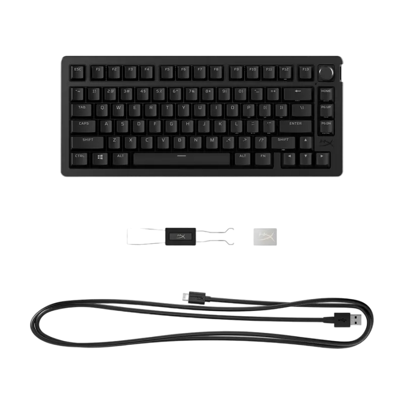 Tastatură HyperX Alloy Rise 75, Cu fir, Negru