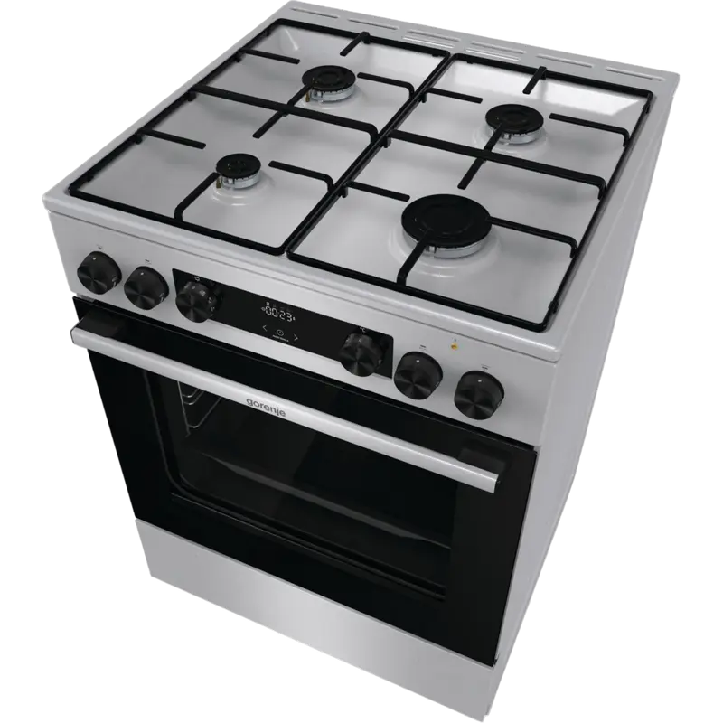 Aragaz Mixt Gorenje GKS6C70XJ, Oțel inoxidabil
