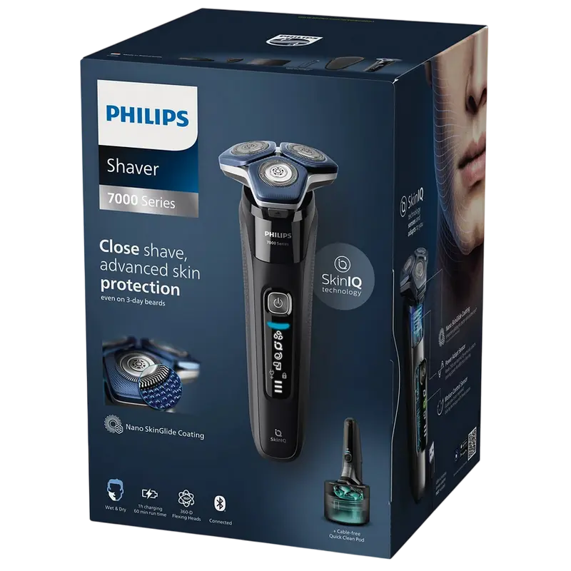Aparat de ras electric Philips S7886/58, Negru
