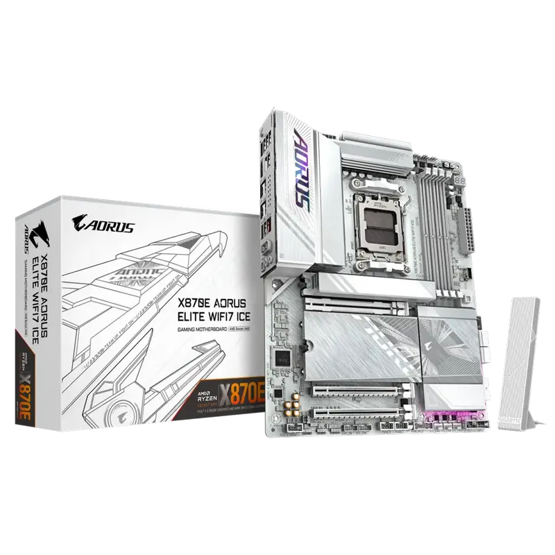 Cumpara  Plăci de bază - Placă de bază Gigabyte X870E A ELITE WF7 ICE,..