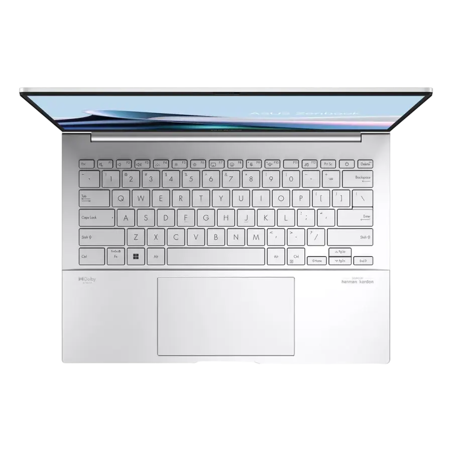 Laptop 14" ASUS Zenbook 14 OLED UX3405MA, Foggy Silver, Intel Core Ultra 7 155H, 16GB/1024GB, Fără SO