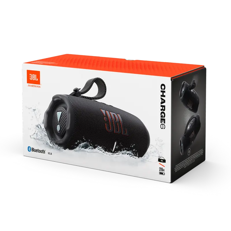 Портативная колонка JBL Charge 6, Чёрный