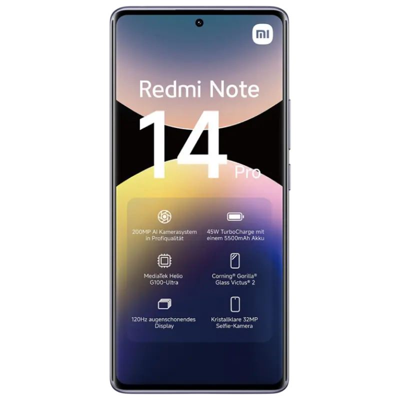 Smartphone Xiaomi Redmi Note 14 Pro 4G, 8GB/256GB, Aurora Purple