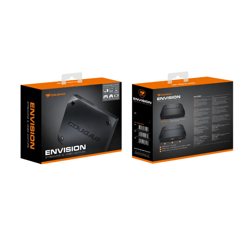 Captură video Cougar Envision, Negru