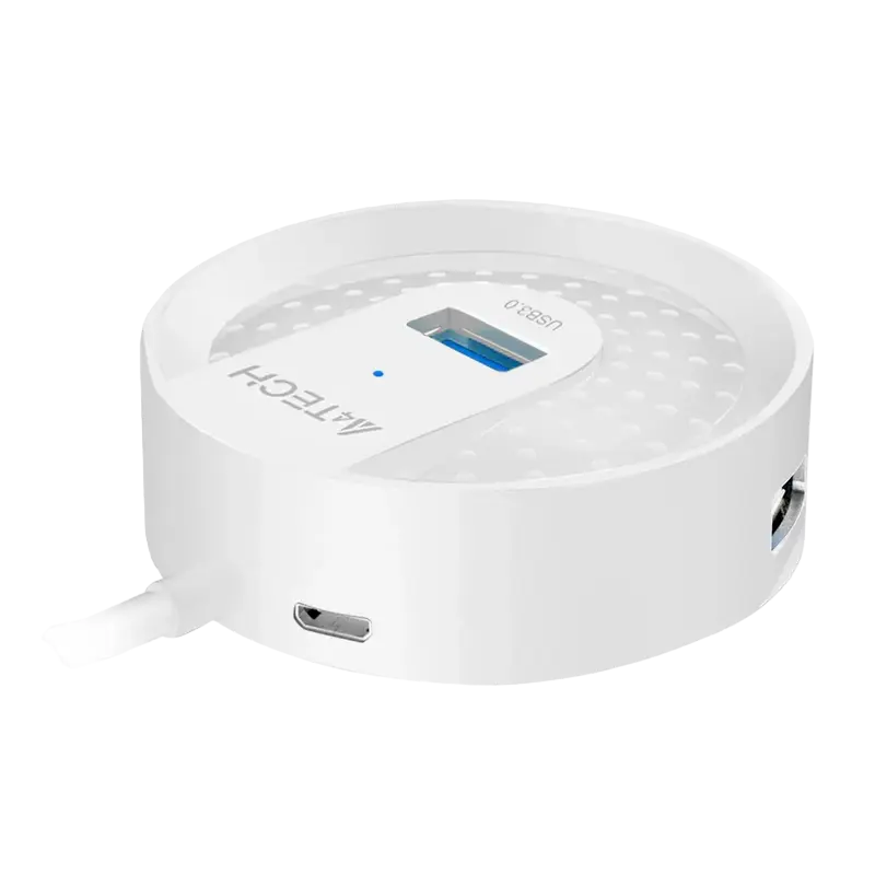 USB-концентратор A4Tech HUB-30, Белый