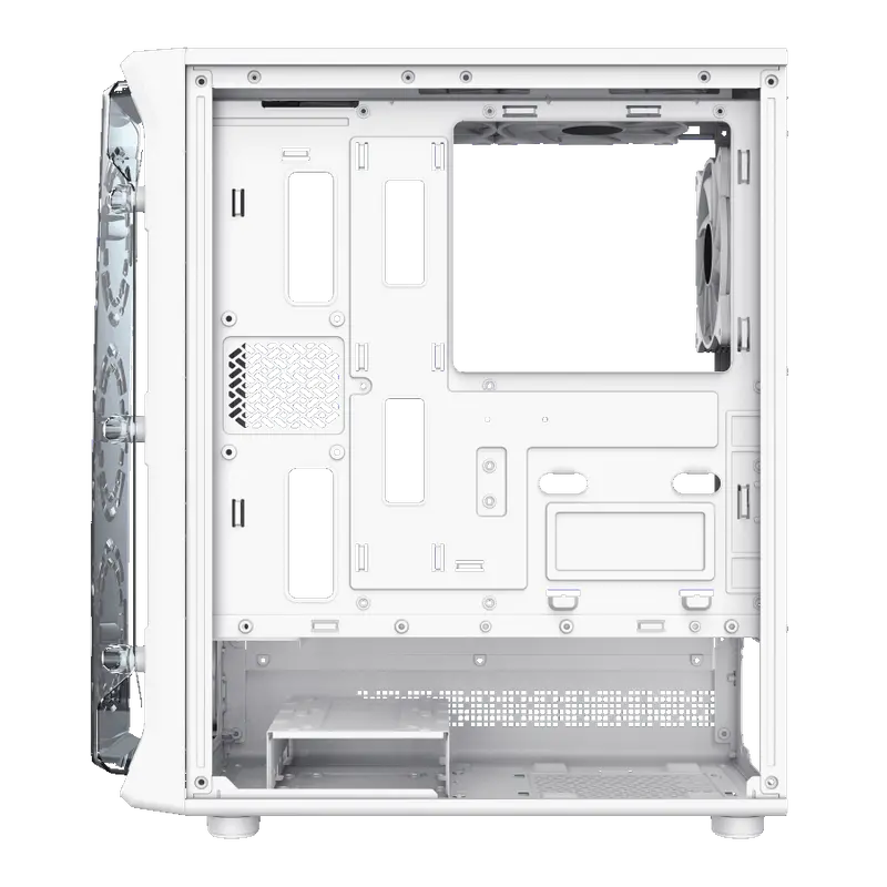 Компьютерный корпус Gamemax Starlight 2 AW, Midi-Tower, Без блока питания, Белый