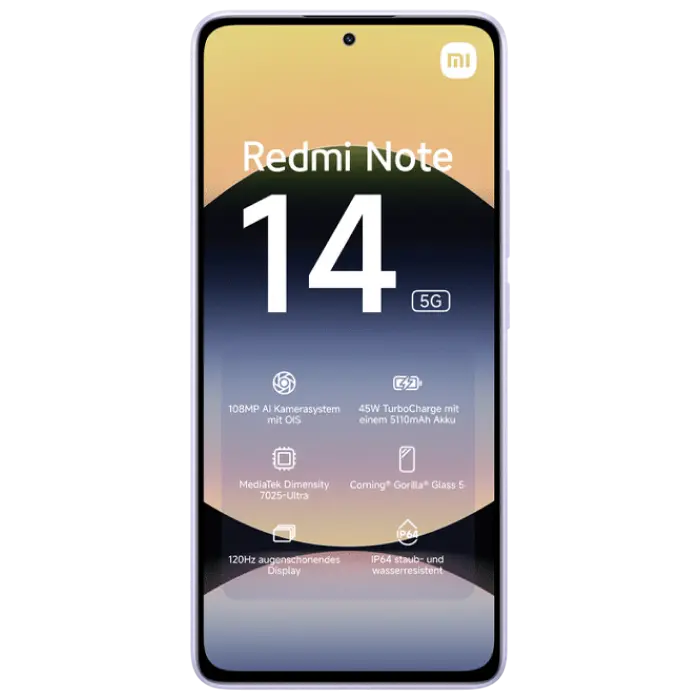Smartphone Xiaomi Redmi Note 14 5G, 6Gb/128Gb, Lavandă Purpurie