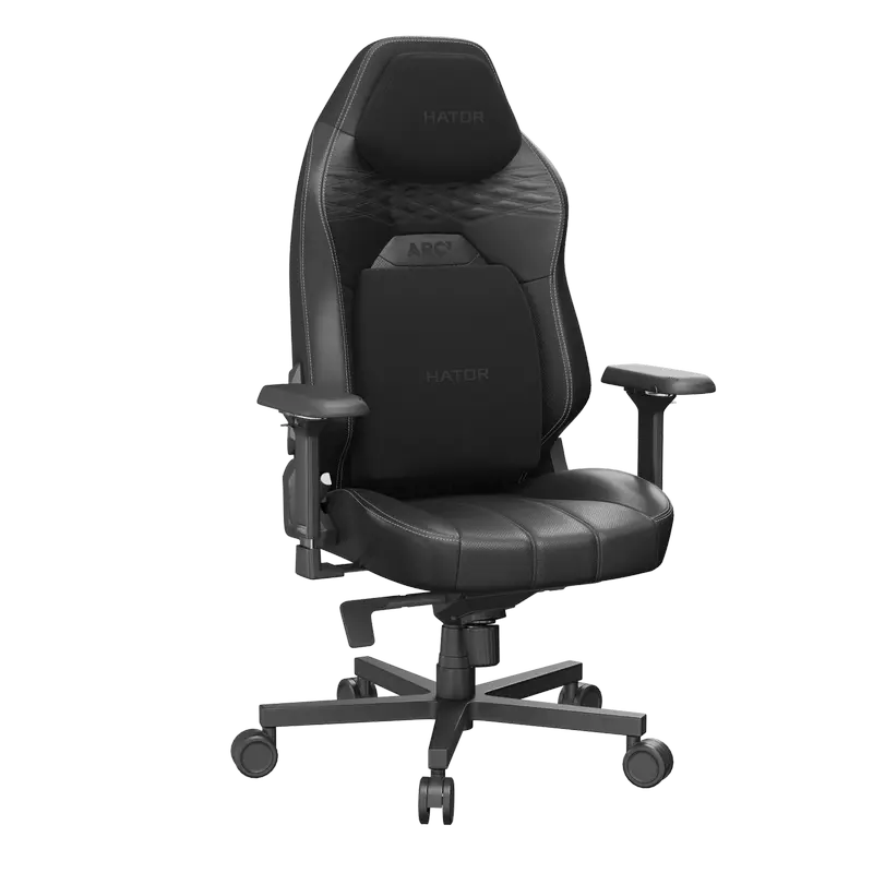 Scaun Gaming HATOR Arc 3 L, PU Piele, Negru