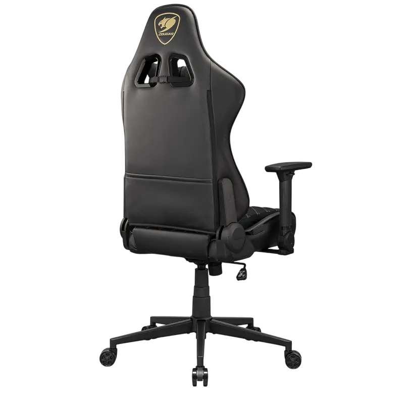 Scaun Gaming Cougar Armor One V2 Gold F, PVC Piele, Negru | Auriu