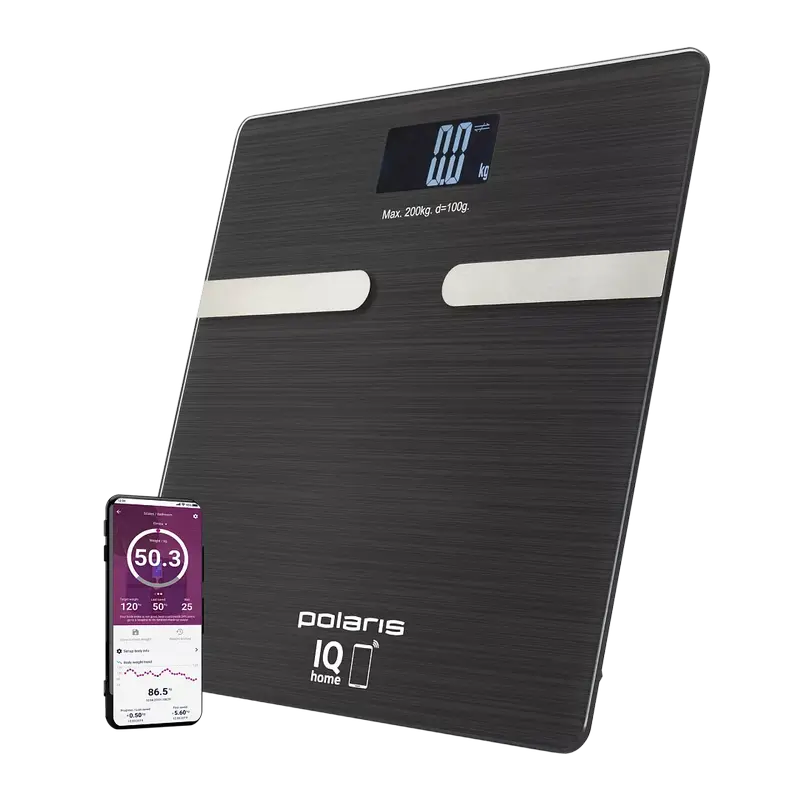 Cântar electronic de podea Polaris PWS1892, Grafit