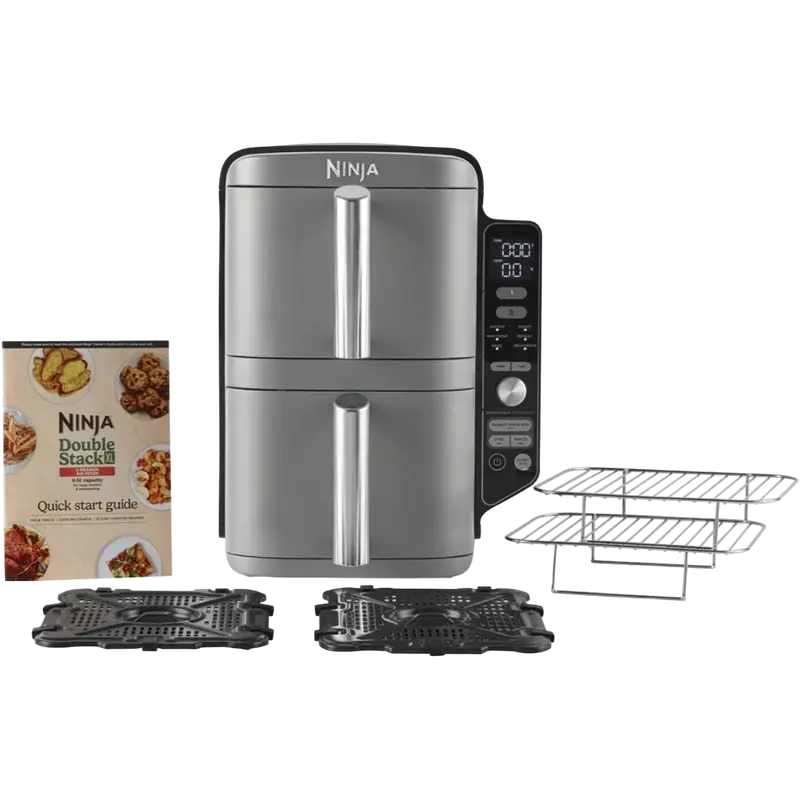 Аэрофритюрница Ninja Double Stack XL SL400EUWH, Серый