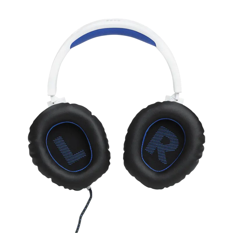 Căști JBL Quantum 100P, Cu fir, Alb | Albastru