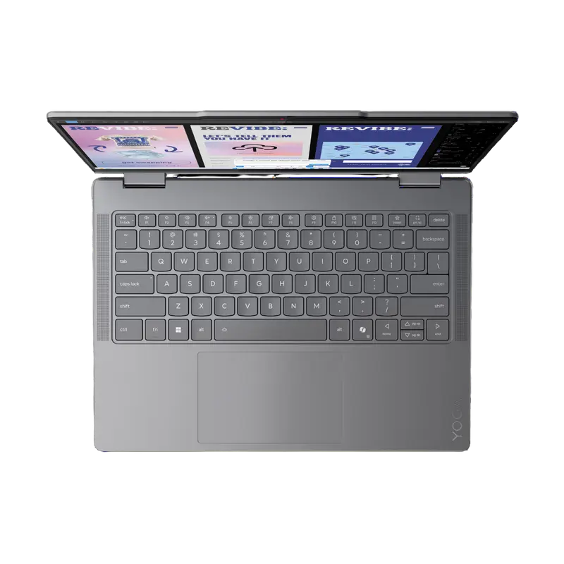 Laptop 14" Lenovo Yoga 7 2-in-1 14ILL10, Luna Grey, Intel Core Ultra 7 256V, 16GB/1024GB, Fără SO