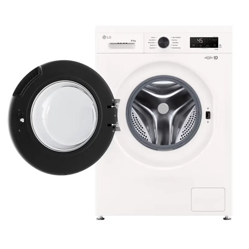 Mașină de spălat cu uscător LG W4X1085NWK, 8kg, Alb