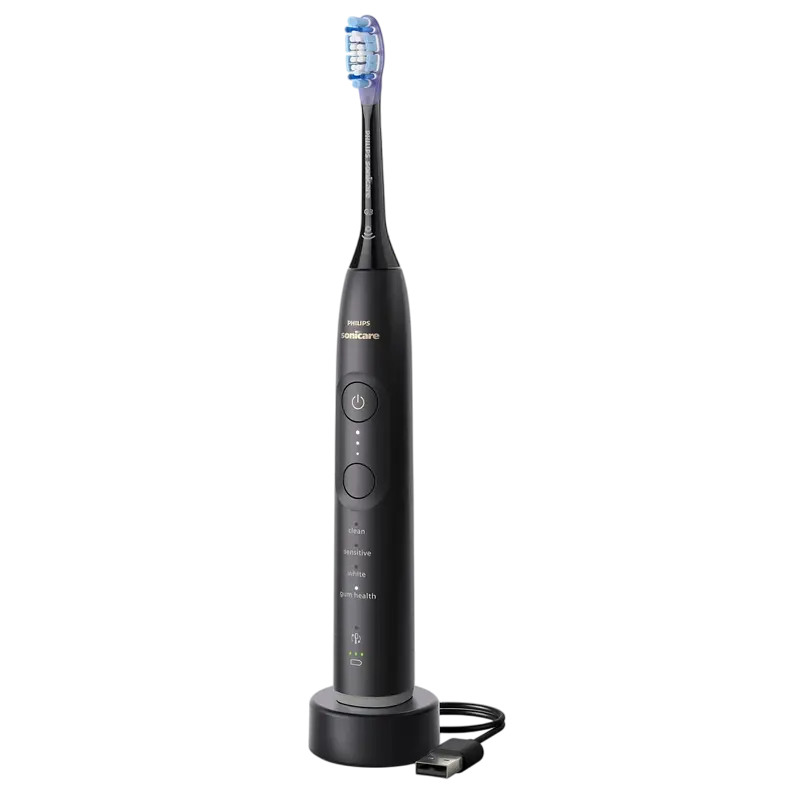 Электрическая звуковая зубная щетка Philips HX7429/02, Белый | Черный