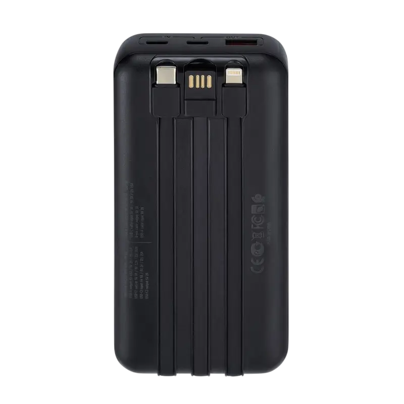 Încărcător portabil Rivacase VA2221, 20000mAh, Negru