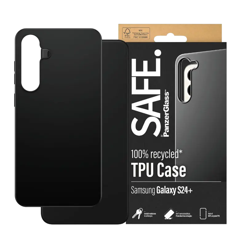 Husa PanzerGlass SAFE pentru Samsung Galaxy S24+, Negru