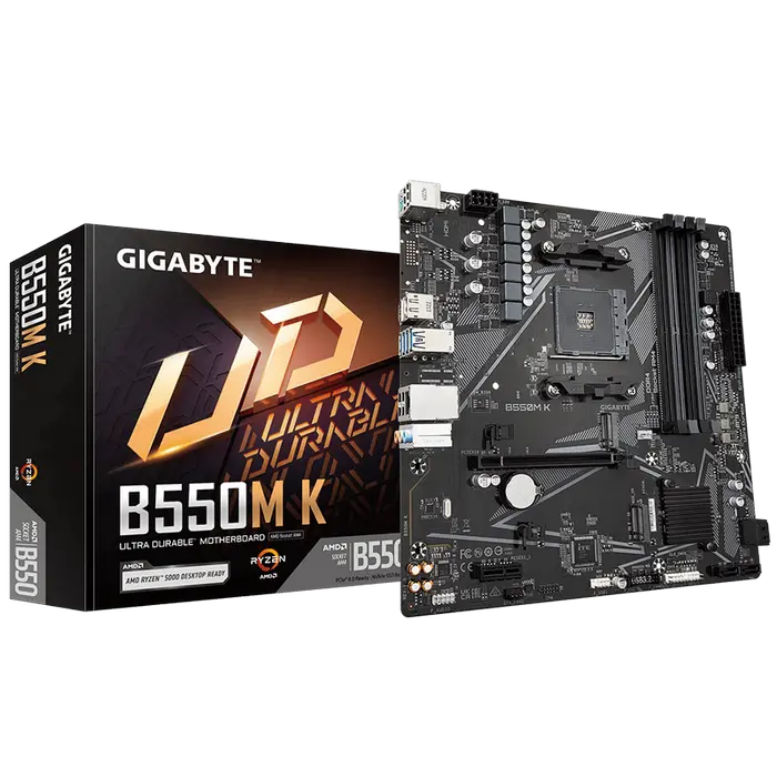 Placă de bază Gigabyte B550M K, AM4..