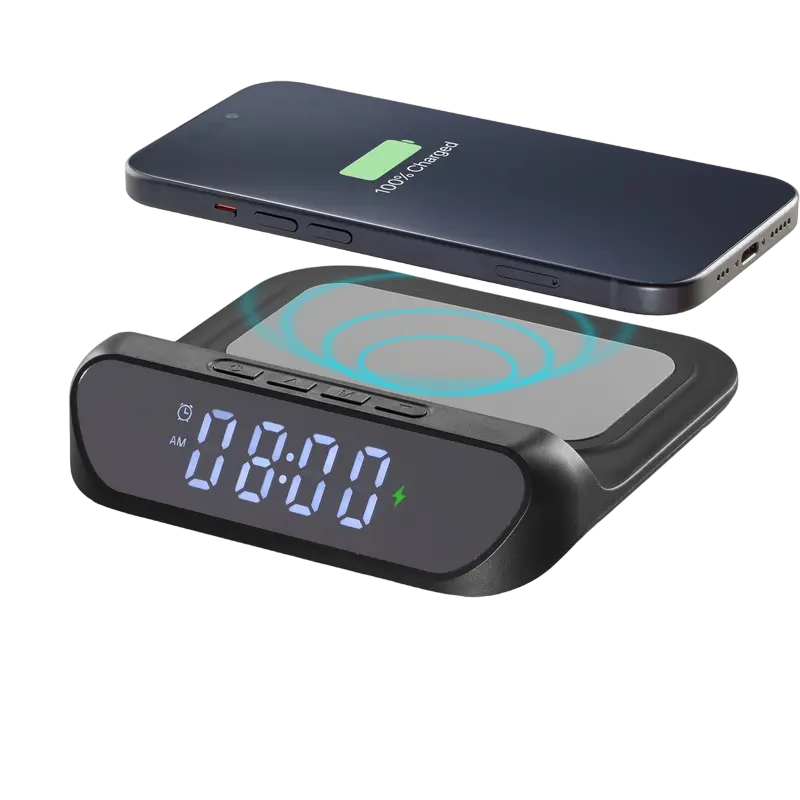Ceas cu alarmă Cellularline Smart Clock, Negru